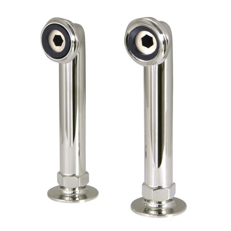 Aqua Vintage 6" Deck Mount Riser for Leg Tub Filler, Polished Nickel AE6RS6
